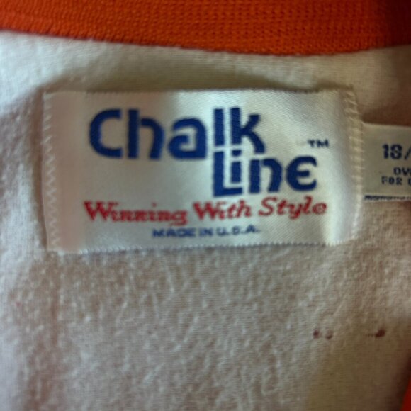 Chalkline Super Bowl XIX 1985 Miami Dolphins Satin Orange Jacket Size 18/20 - Picture 4 of 11